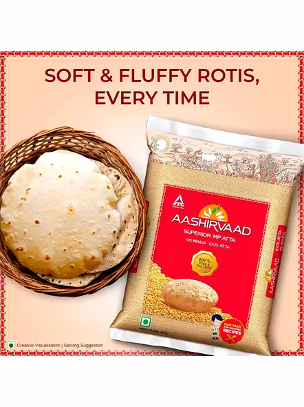 Aashirvaad Superior Mp Atta 100% Wheat (1 Kg)-2
