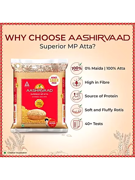 Aashirvaad Superior Mp Atta 100% Wheat (5 Kg)-3