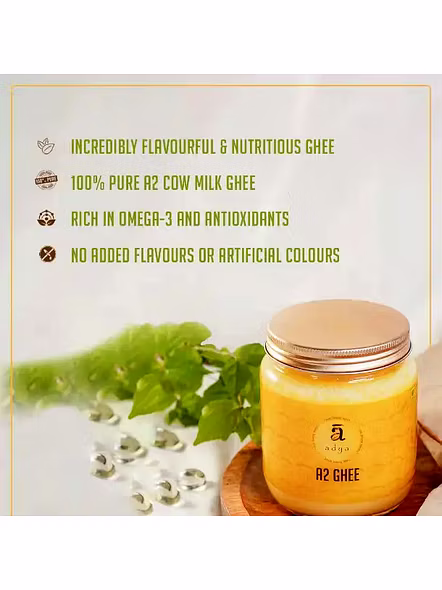Adya A2 Desi Cow Ghee (400 G)-1