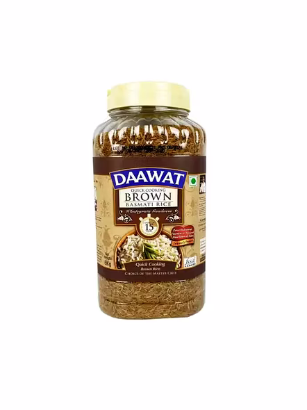 Daawat Brown Basmati Rice Jar (1 Kg)-1897