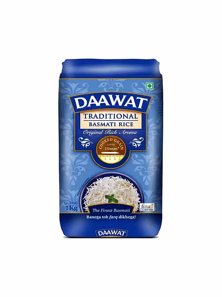 Daawat Traditional Basmati Rice (1 Kg)-1901