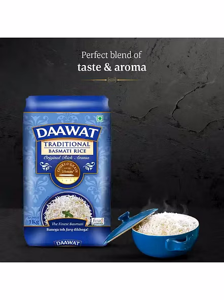 Daawat Traditional Basmati Rice (1 Kg)-1