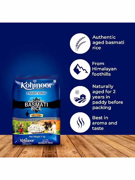 Kohinoor Basmati Rice Traditional (1 Kg)-1