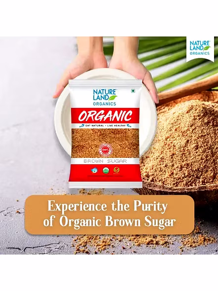 Nature Land Organic Brown Sugar (1 Kg)-1