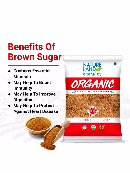 Nature Land Organic Brown Sugar (1 Kg)-3