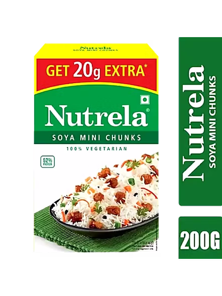 Nutrela Soya Chunks Green Box (200 G)-2080