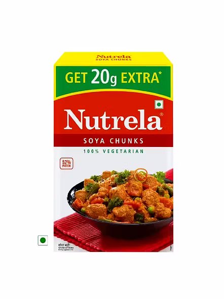 Nutrela Soya Chunks Red Box (200 G)-2081