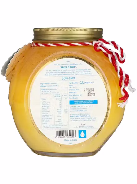 Parsi Dairy Farm Cow's Ghee Jar (1 Lt)-1