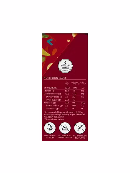 Monsoon Harvest Cranberry N Almond Energy Bar (30 G)-1