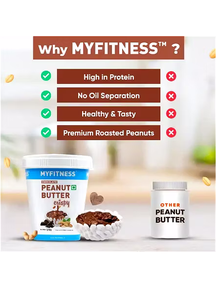 Myfitness Peanut Butter Cruncy Regular (227 G)-1