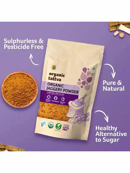 Org Tattva Jaggery Powder (500 G)-2