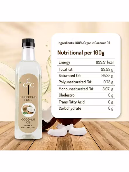 Conscious Food Coconut Oil Cold Press (250 Ml)-1