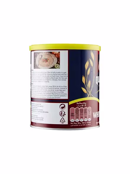 Quaker White Oats Tin (500 G)-1