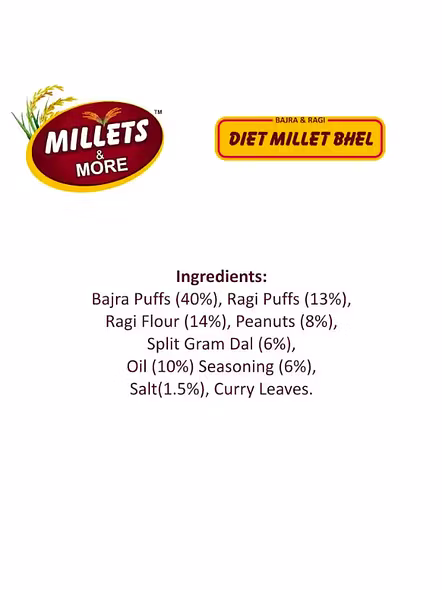 Millet&amp;More Bhel Diet Millet (150 G)-3