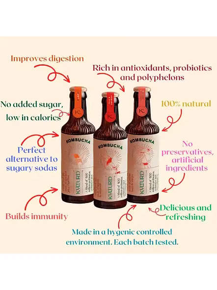 Kulturd Kombucha Lychee Lemonade (220 Ml)-2