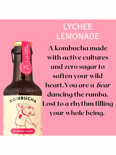 Kulturd Kombucha Lychee Lemonade (220 Ml)-3