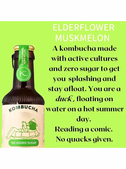 Kulturd Kombucha Elderflower &amp; Muskmelon (220 Ml)-3