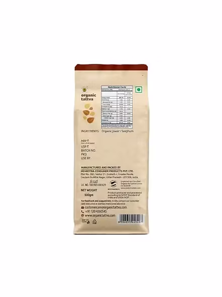 Org Tattva Jowar Flour (500 G)-3