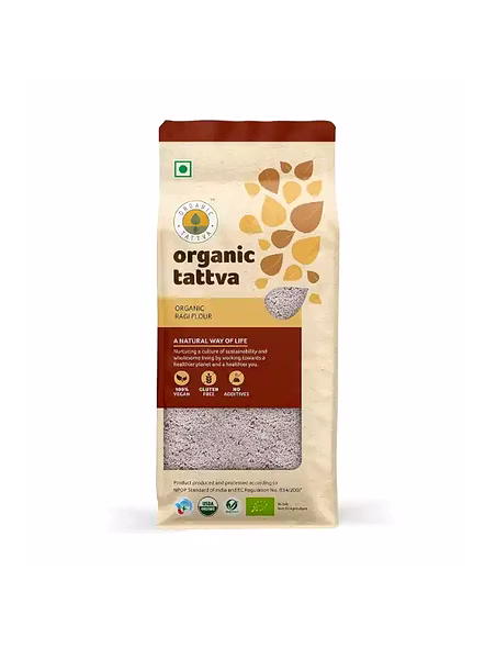 Org Tattva Ragi Flour (500 G)-1