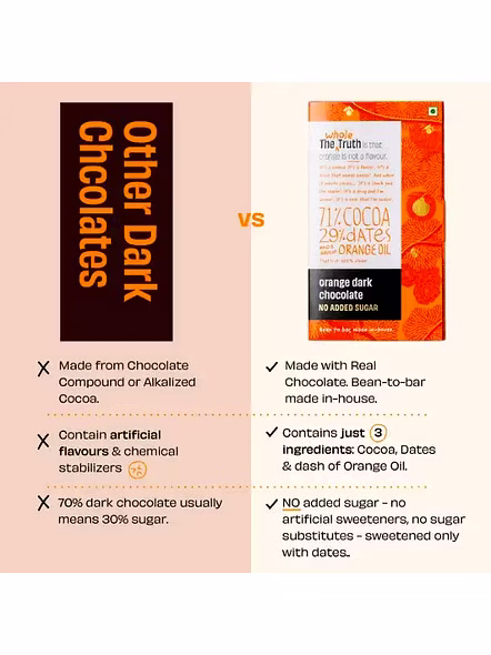 The Whole Truth Orange Dark Chocolate (80 G)-2
