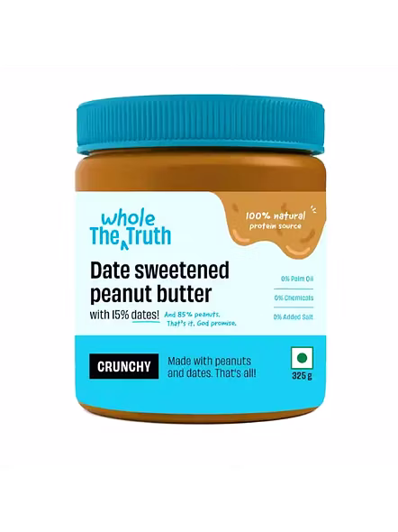 The Whole Truth Peanut Butter Cruncy Sweetned (325 G)-2154