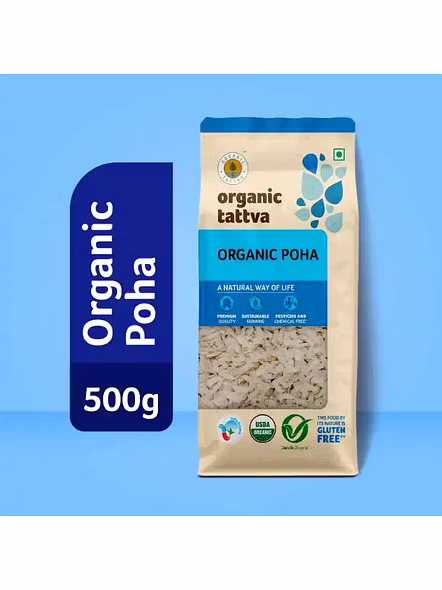 Org Tattva Poha (500 G)-1