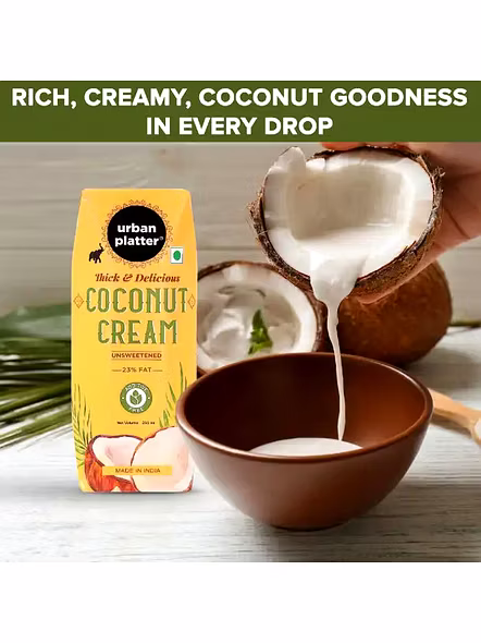 Urban Platter Coconut Cream Natural (250 Ml)-1