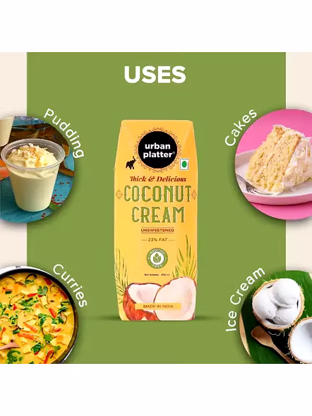 Urban Platter Coconut Cream Natural (250 Ml)-2