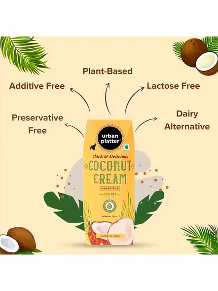 Urban Platter Coconut Cream Natural (250 Ml)-3