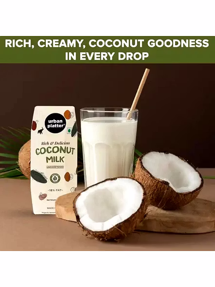 Urban Platter Coconut Milk Natural (250 Ml)-3