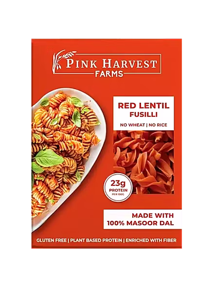 Pink Harvest Fusilli Red Lentil Pasta (200 G)-2169