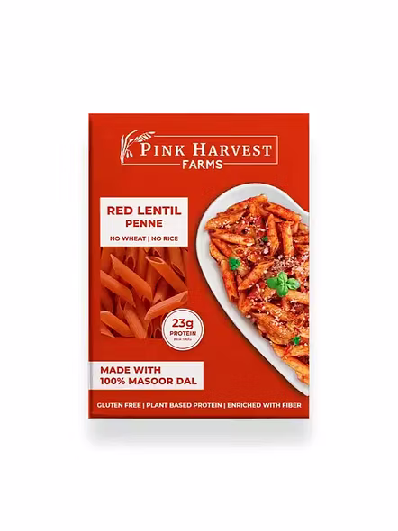 Pink Harvest Penne Red Lentil Pasta (200 G)-2172