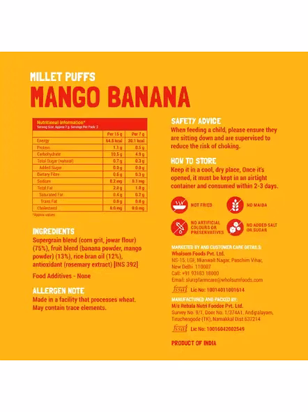 Slurrp Farm Puff Mango Banana (15 G)-1