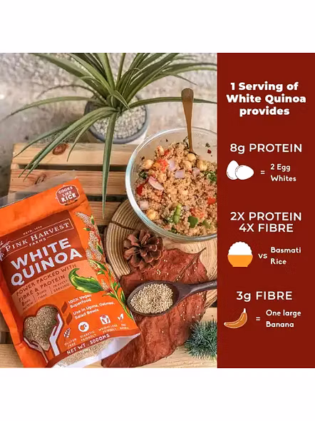 Pink Harvest Quinoa Seeds White (500 G)-3