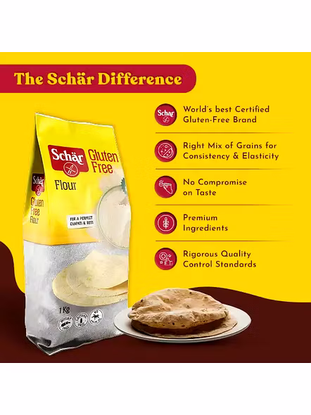 Schar Gluten Free Flour Atta (1 Kg)-3