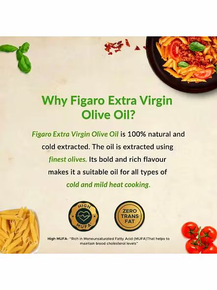 Figaro Olive Oil Extra Virgin Bottle (250 Ml)-3