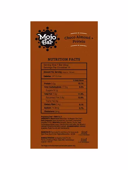 Mojo Bar Choco Almond (35 G)-1