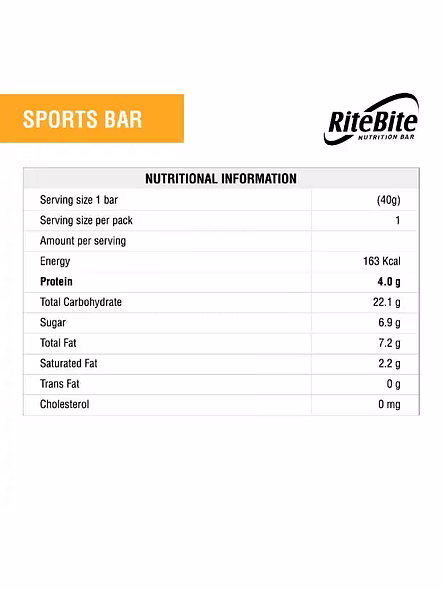 Rite Bite Sports Almond Mocha (40 G)-2