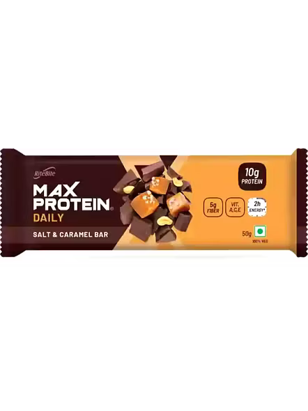 Rite Bite Max Protein Salt&amp;Caramel 10G Protein (50 G)-2233