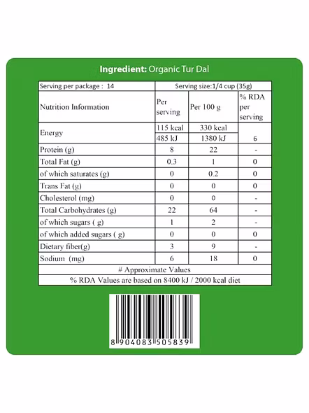 24 Mantra Tur Dal (500 G)-2