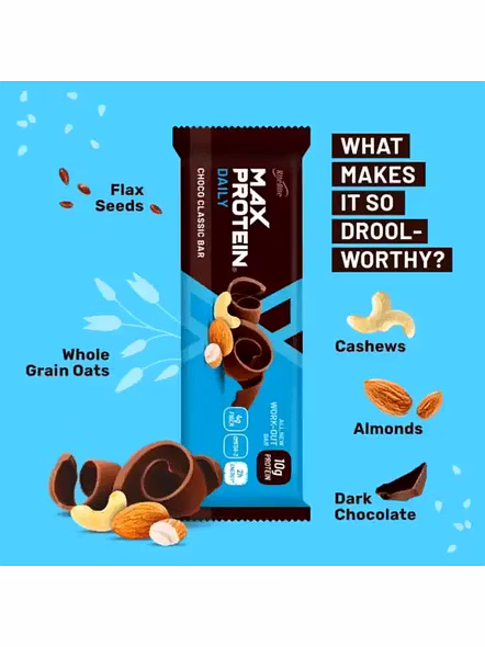 Rite Bite Max Protein Choco Classic Bar 10G Protein (50 G)-2
