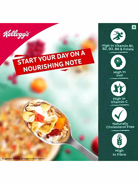 Kelloggs Muesli Crunchy Frut Nut (500 G)-1