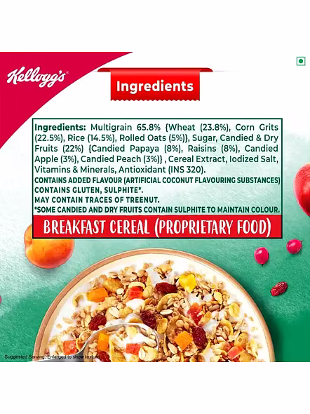 Kelloggs Muesli Crunchy Frut Nut (500 G)-2