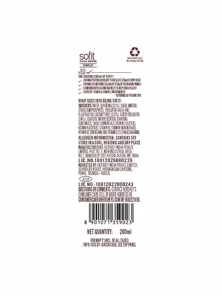 Sofit Soya Drink Natural (200 Ml)-1