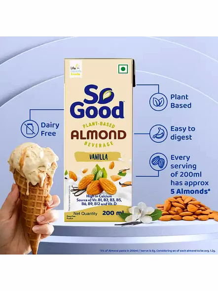 So Good Almond Milk Vanilla (200 Ml)-1