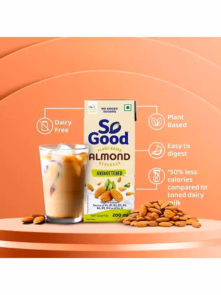 So Good Almond Milk Natural (200 Ml)-1