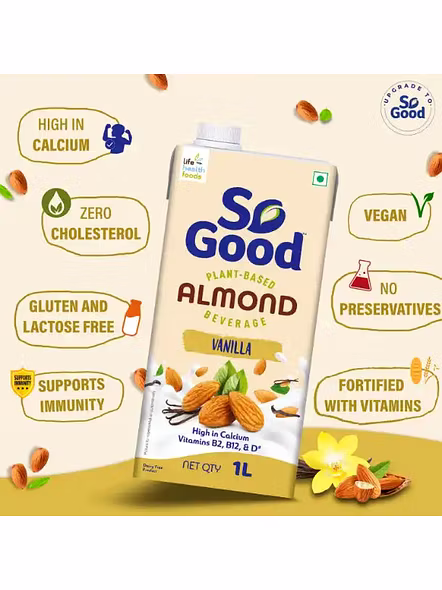 So Good Almond Milk Natural (1 Lt)-2