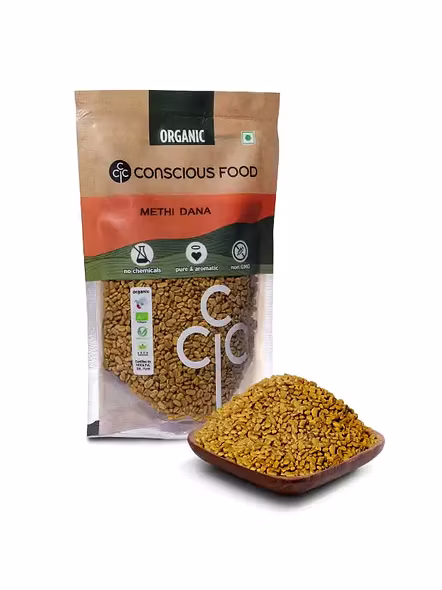 Conscious Food Fenugreek (Methi) (100 G)-1