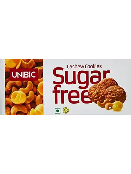 Unibic Sugar Free Cashew Butter Cookies (67 G)-2271