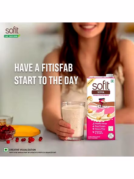 Sofit Soya Drink Vanilla (1 Lt)-2